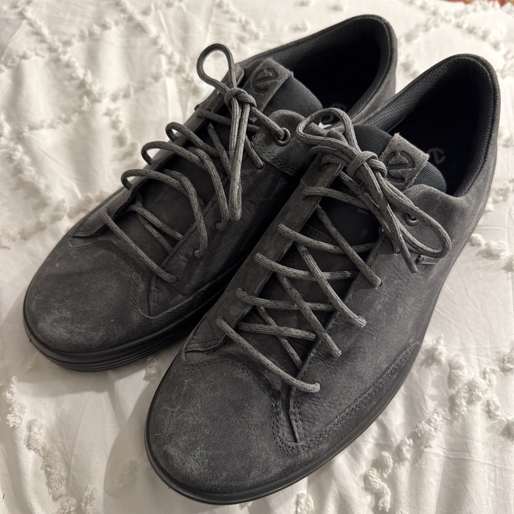 ECCO Soft 7 Tred Gore-Tex Mens Size 9 Black Leather Hiking Trail Outdoor Shoes